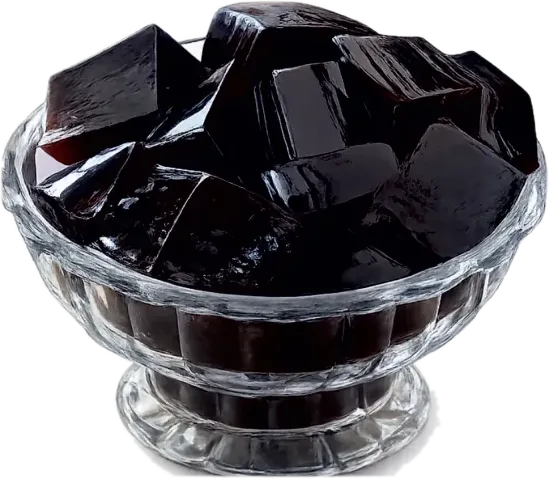 Black currant jelly cubes