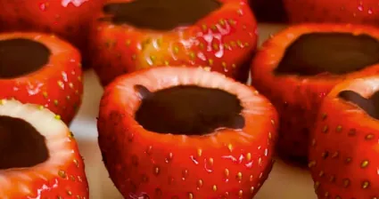 Chocolate strawberry jelly